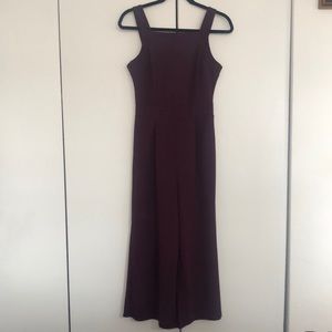 Plum Square Neck Jumpsuit